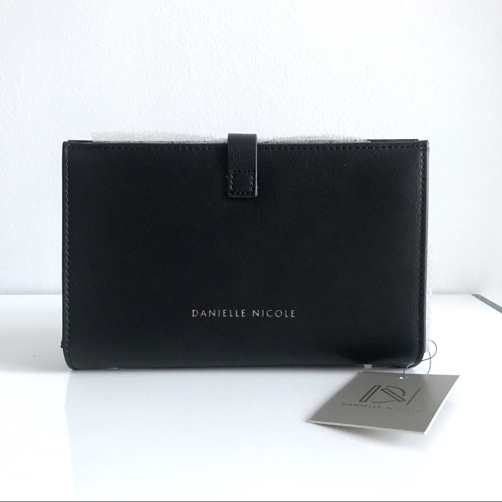 Danielle Nicole Black Genuine Leather Clutch Bag Wallet
